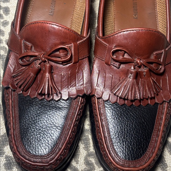 Johnston & Murphy Aragon two tone casual loafers men’s black/brown shoes 12M main image 11